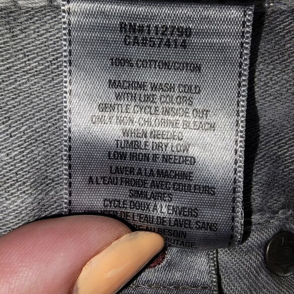 True Religion men's Geno Cut-Off gray denim shorts size 40 - Picture 9 of 11